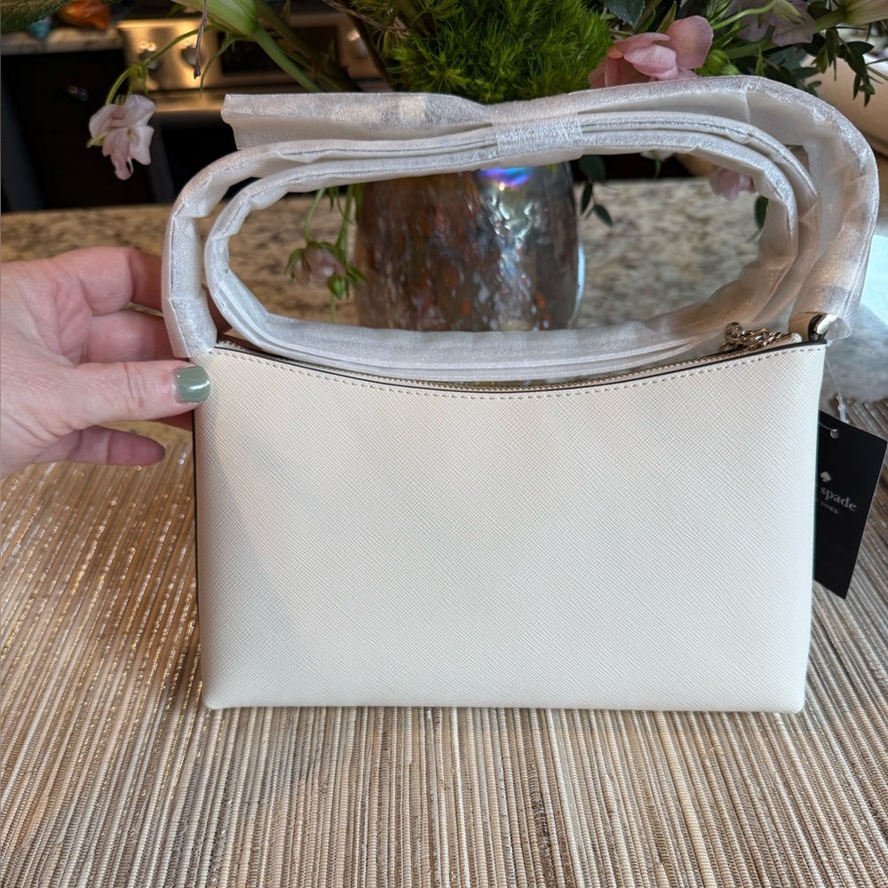 NEW kate spade new york Leather Sadie Crossbody In Meringue #KE594 - Picture 10 of 15